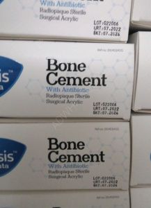 Bone cement with antibiotic  