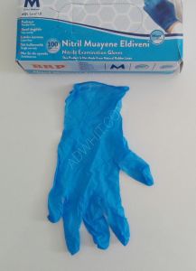 Nitrile examination glove  Made in Malaysia The pack contains 100pcs  