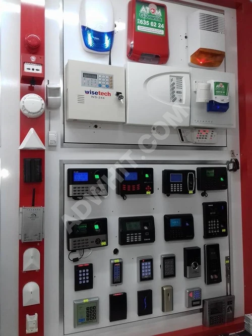 Güvenlik kameraları, alarm cihazları. Parmak izi ve şifreler