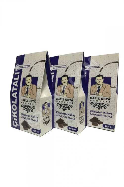 Hafız Usta Kahvesi - Çikolatalı Kahve 200 gr X 3 adet