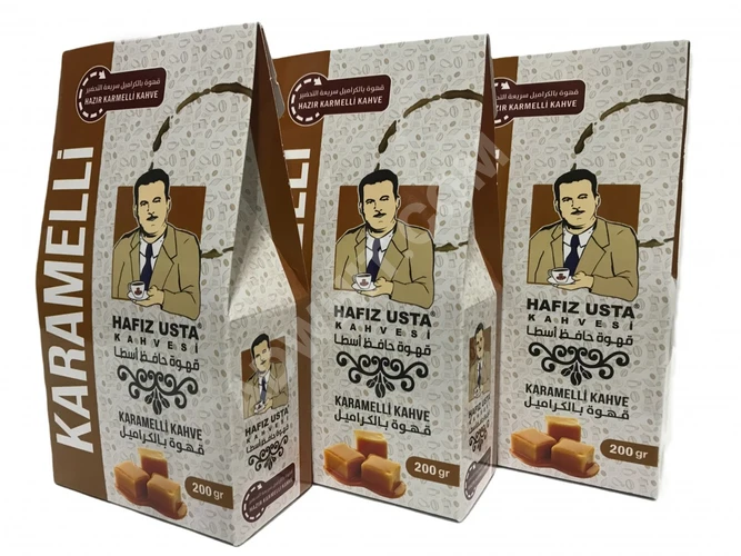 Hafiz Usta Kahvesi - Karamel Kahve 200 gr X 3 adet