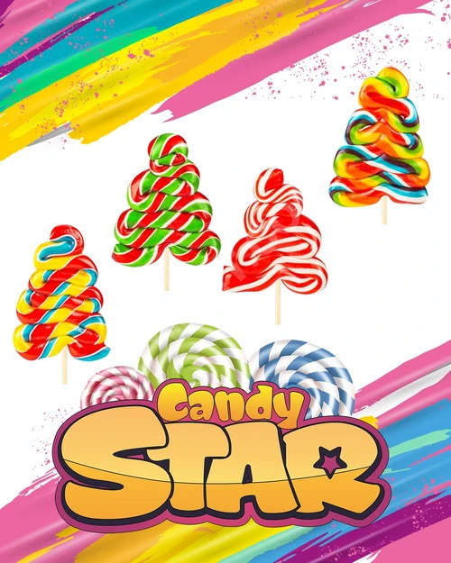 Ağacı şeklinde Lolipop  şekeri