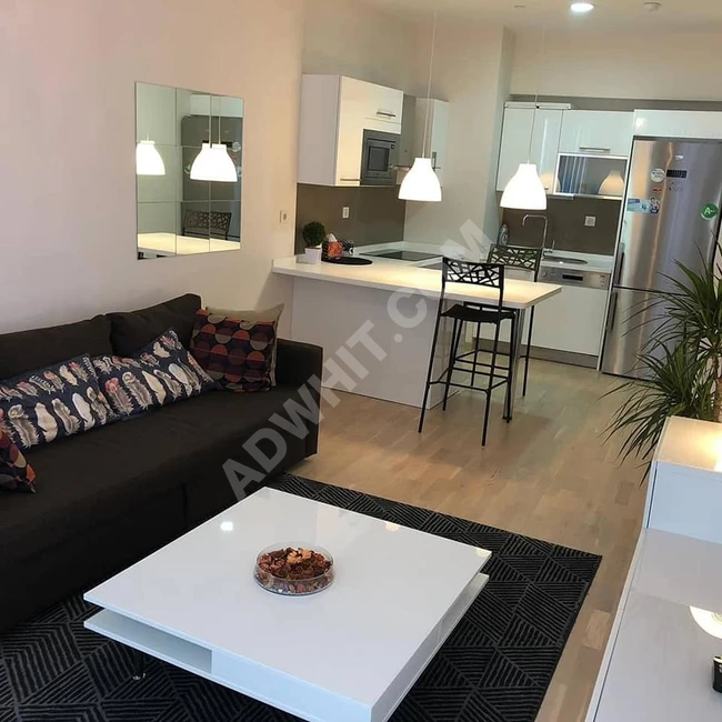 İstanbul'da aylık olarak eşyalı 1+1 kiralık daire