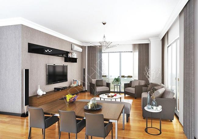 شقة للبيع غرفتين وصالة في اجمل مناطق اسطنبول