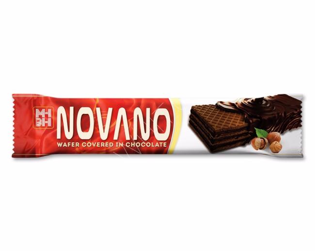 Novano gerçek çikolata ile batırılmış bisküvi
