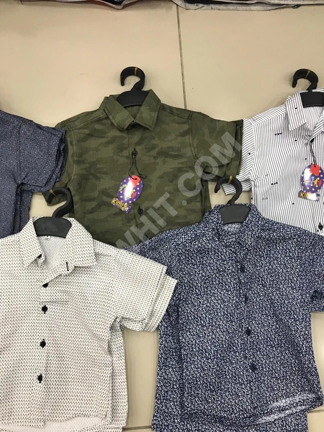 قمصان اطفال صناعة تركية عالية الجودة قطن 95% 