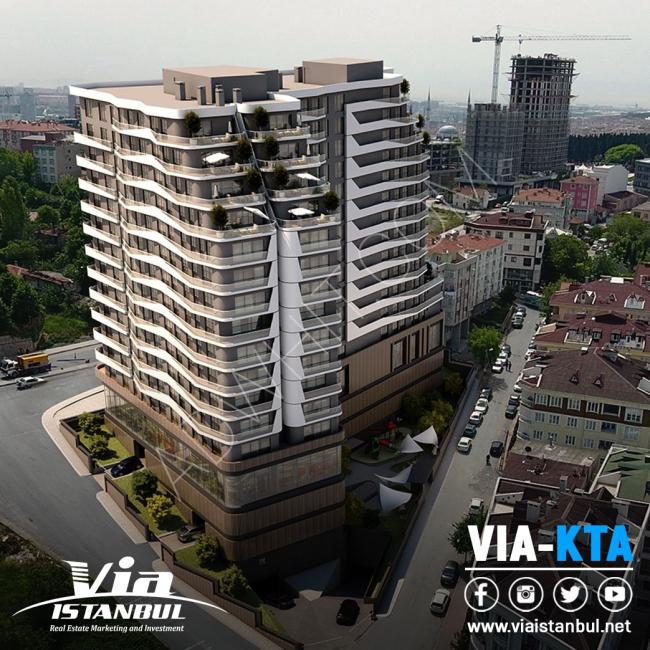 اسطنبول 0225 - مشروع  عبارة عن بناء واحد يتكون من 118 شقة كبيرة ، و مريحة للسكن