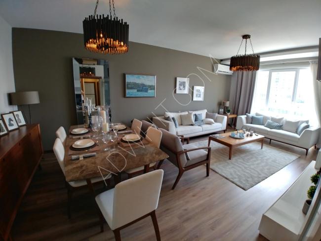 شقة للبيع في اسطنبول ثلاث غرف و صالة ضمن مجمع سكني بسعر 79000 دولار