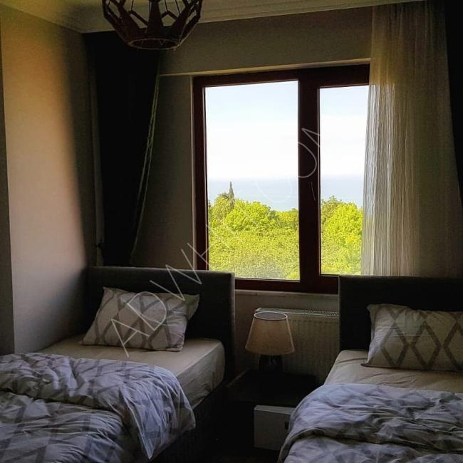 Trabzonda günlük haftalık ve aylık olarak 3 odalı kiralık daire 