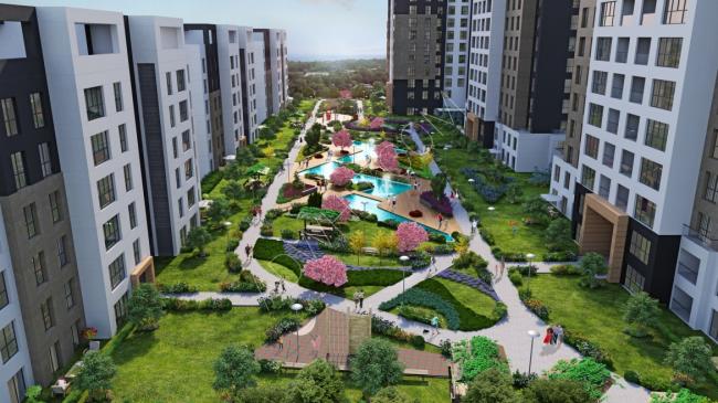 شقق سكنية بضمان الحكومة التركية للبيع في اسطنبول - اسبارتاكوليه ضمن مشروع سكني متكامل 