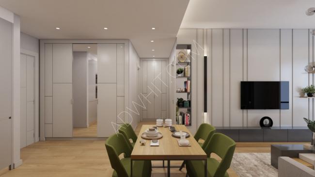 شقق سكنية تتميز بهندسة معمارية حديثة للتملك والاستثمار في بيليك دوزو اسطنبول (A001)