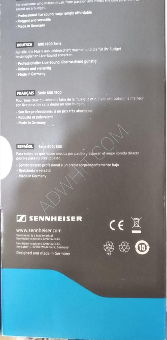 مايكروفون Sennheiser E-825S + XLR to 3.5mm TS Cable 2 M