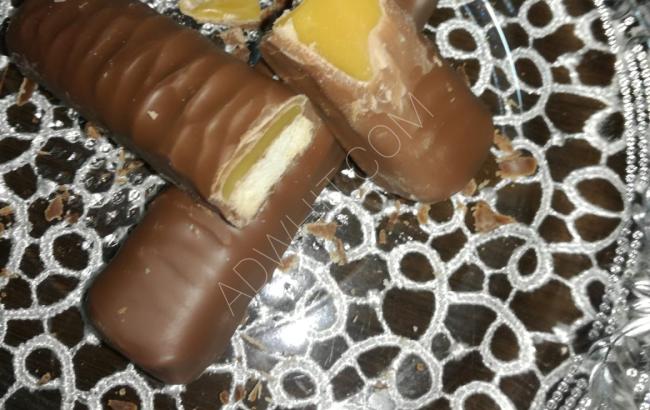 Ashtar çikolata  أصابع البسكويت ومغطس كراميل وشوكولا
