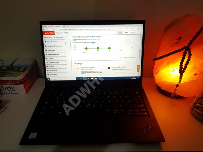 لابتوب thinkpad X1 carbon i7 vpro 8.nesil 8650U 16g 256ssd dokunmatik ekran fhd ingilizce klavye 26 ay lenovo garantisi