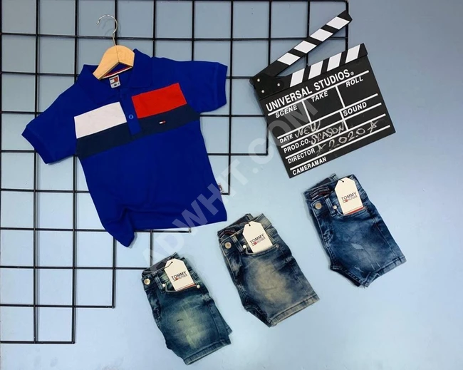 تيشرت مع شورت جنز بسعر منافس