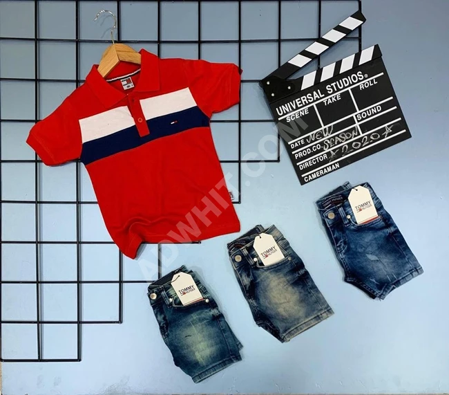 تيشرت مع شورت جنز بسعر منافس