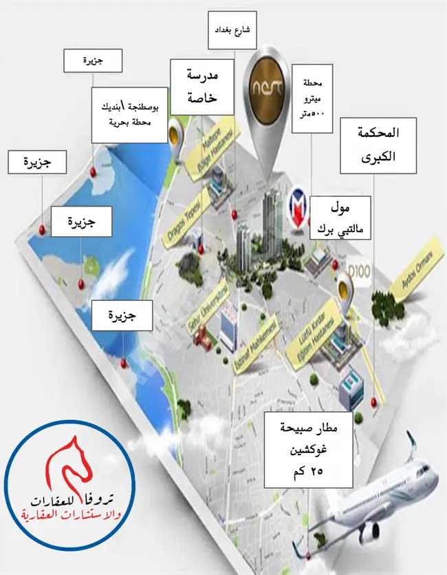 مشروع الاطلالة على جزر الاميرات اسطنبول القسم الاسيوي \ مالتبي  الاسعار من 63 الف دولار