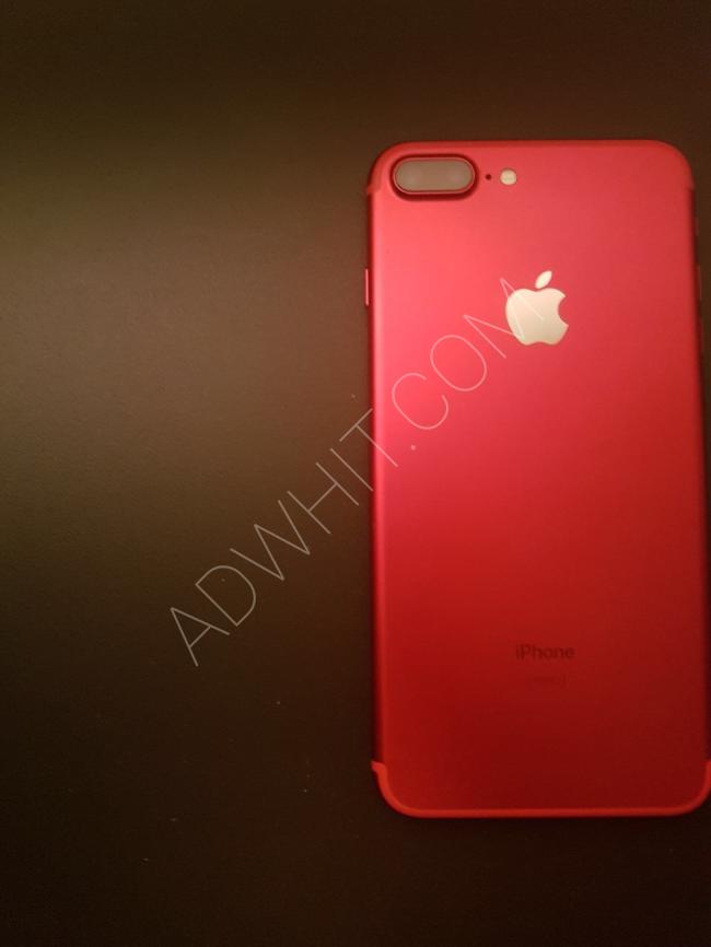 ايفون 7 بلس احمر  مستخدم سنتين
