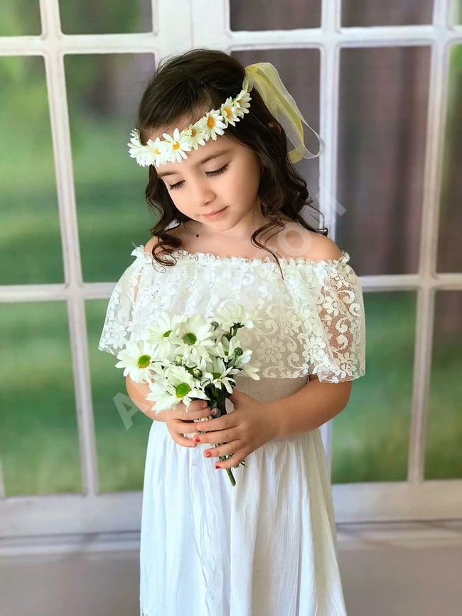 فستان بناتي طويل