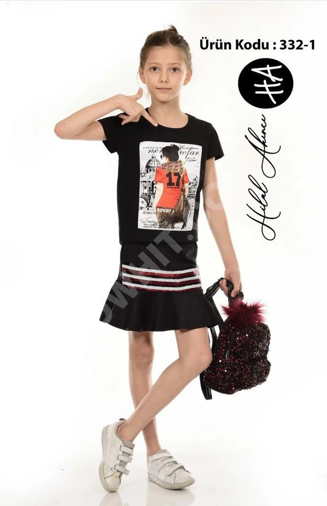 طقم بناتي تقيل مع شنطة