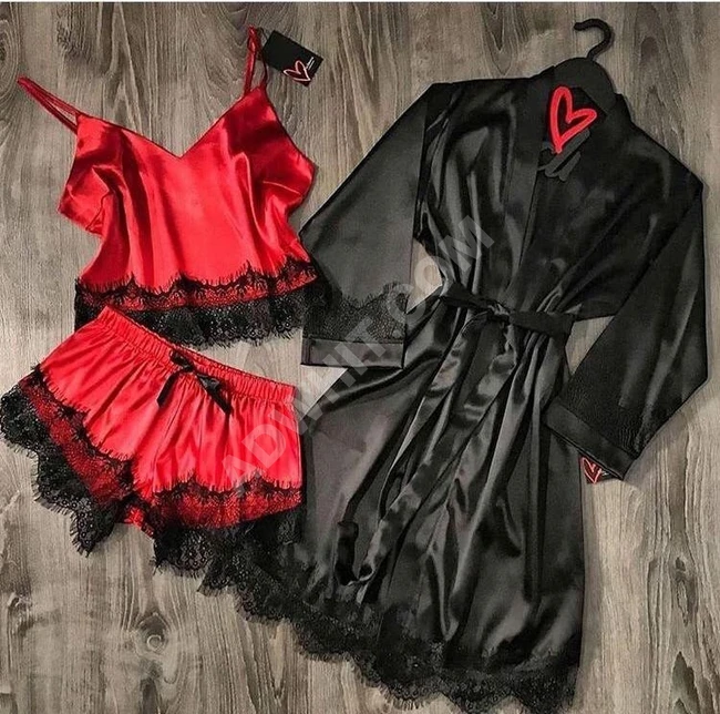 طقم لانجري ثلاث قطع