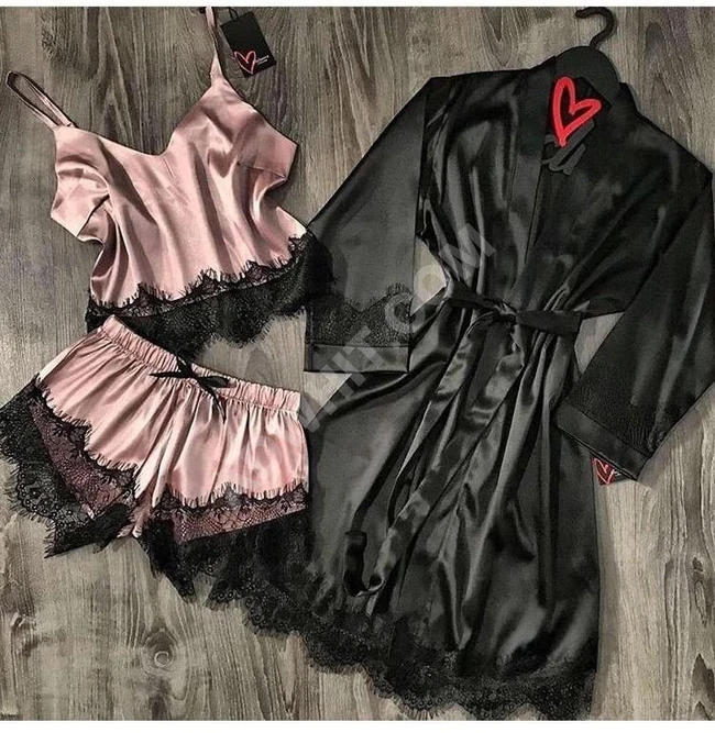 طقم لانجري ثلاث قطع