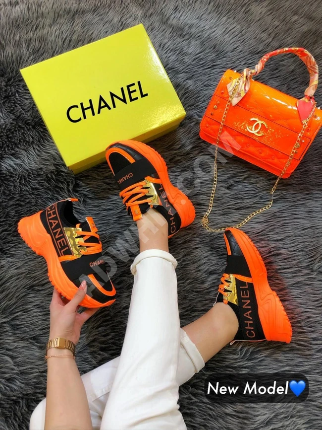 حذاء رياضي +حقيبة بألوان مميزة