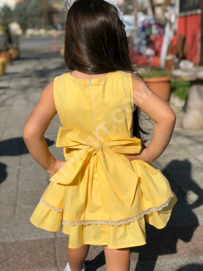 فستان بناتي بألوان صيفية رائعة