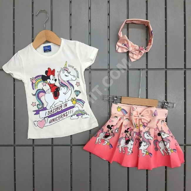 طقم بناتي+اكسسوار للشعر