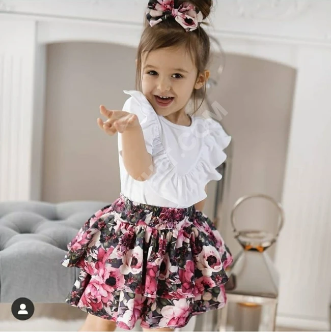 طقم بناتي ثلاث قطع