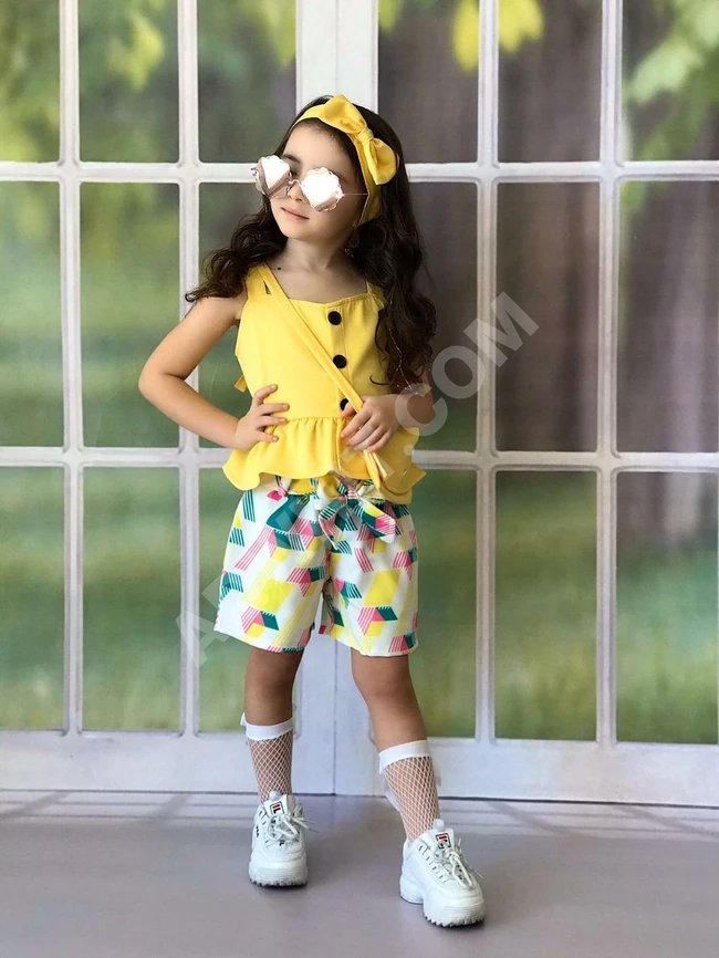 طقم بناتي خمس قطع