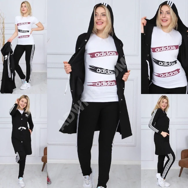 بيجامة نسائية ثلاث قطع