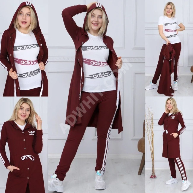 بيجامة نسائية ثلاث قطع