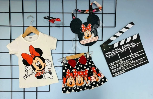 طقم بناتي ثلاث قطع