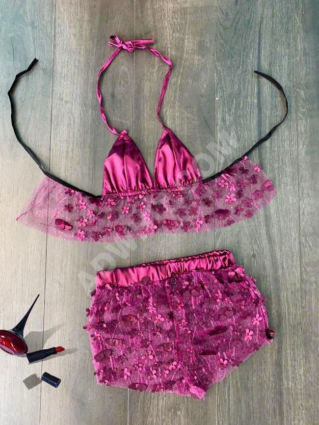 لانجري قطعتين بألوان متعددة