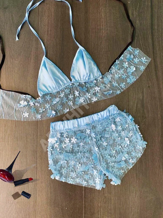 لانجري قطعتين بألوان متعددة