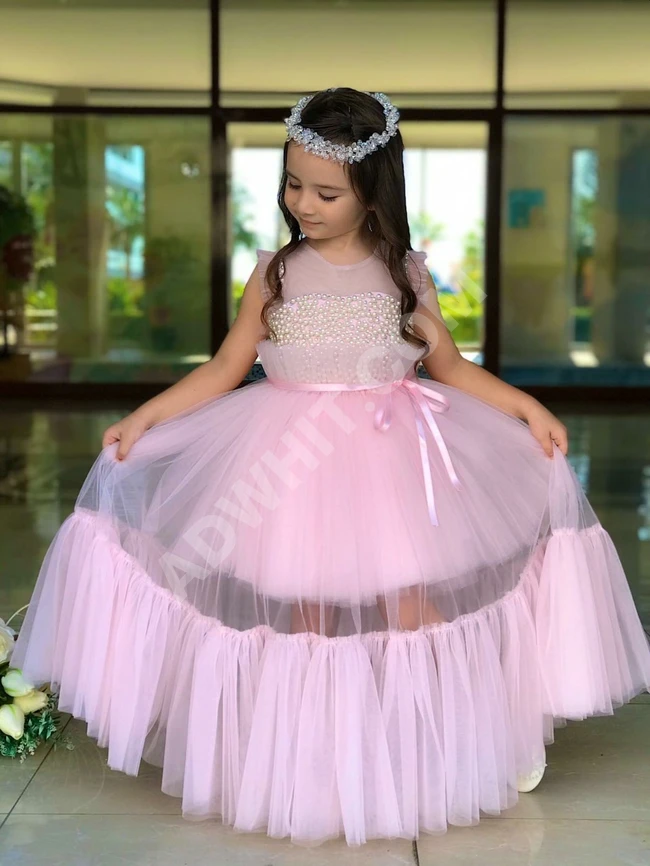 فستان بناتي قطعتين