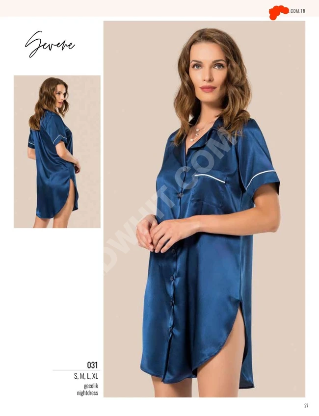 قميص نوم ساتان 