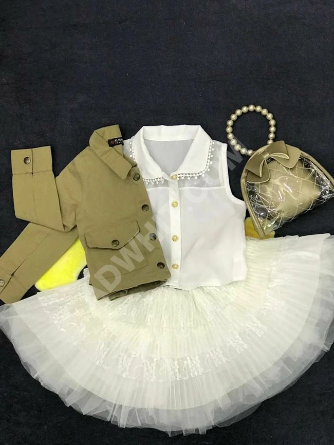 طقم عيد بناتي أربع قطع