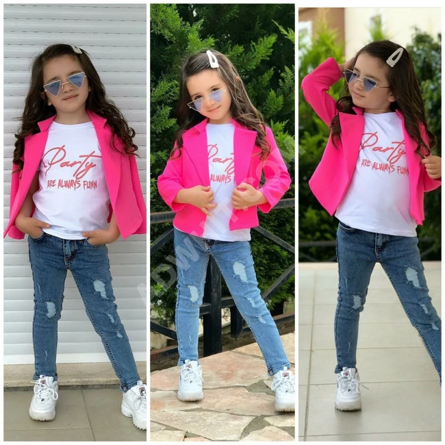 طقم بناتي ثلاث قطع