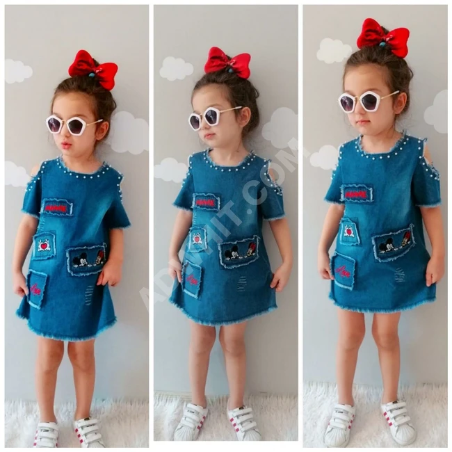 فستان بناتي جينز