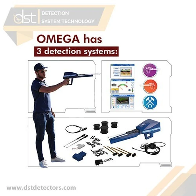 Underground water detector with a depth of 500 m, Omega multi-system