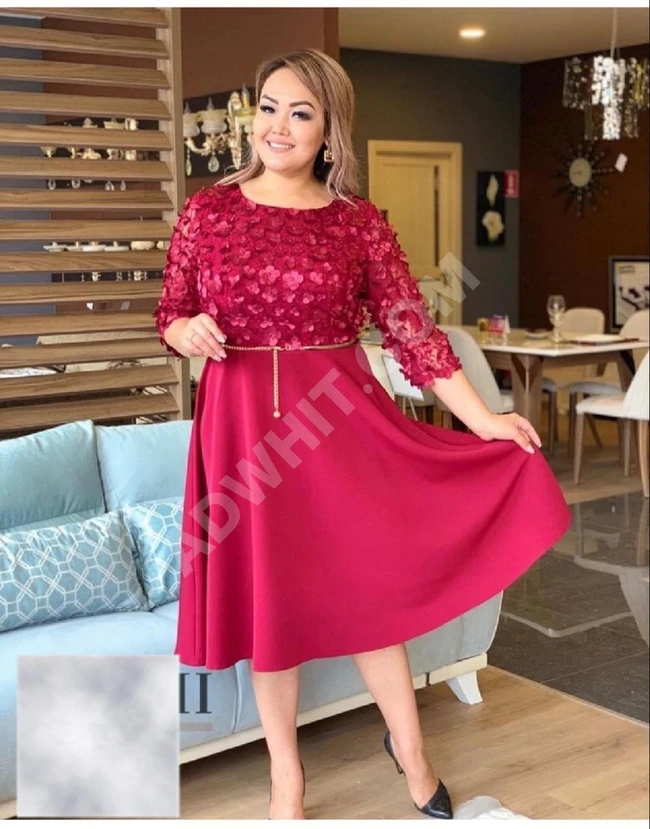 فستان سهرة مقاسات كبيرة