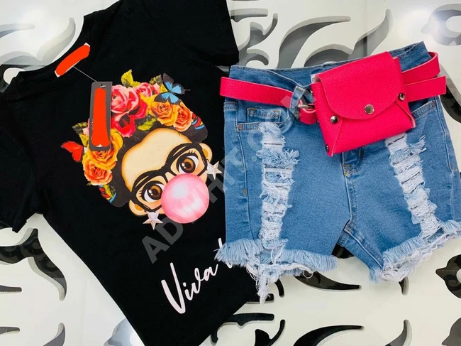 طقم ثلاث قطع بناتي