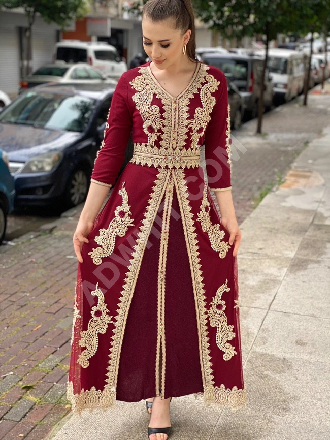 فستان نسائي  طويل بسعر  منافس