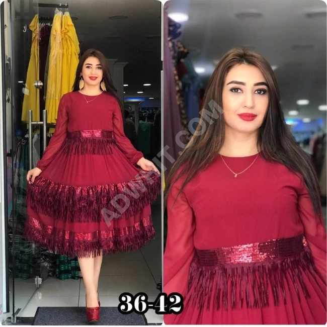 فستان سهرة قصير 