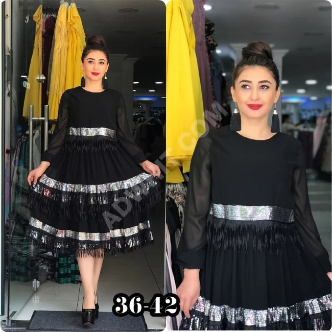 فستان سهرة قصير 