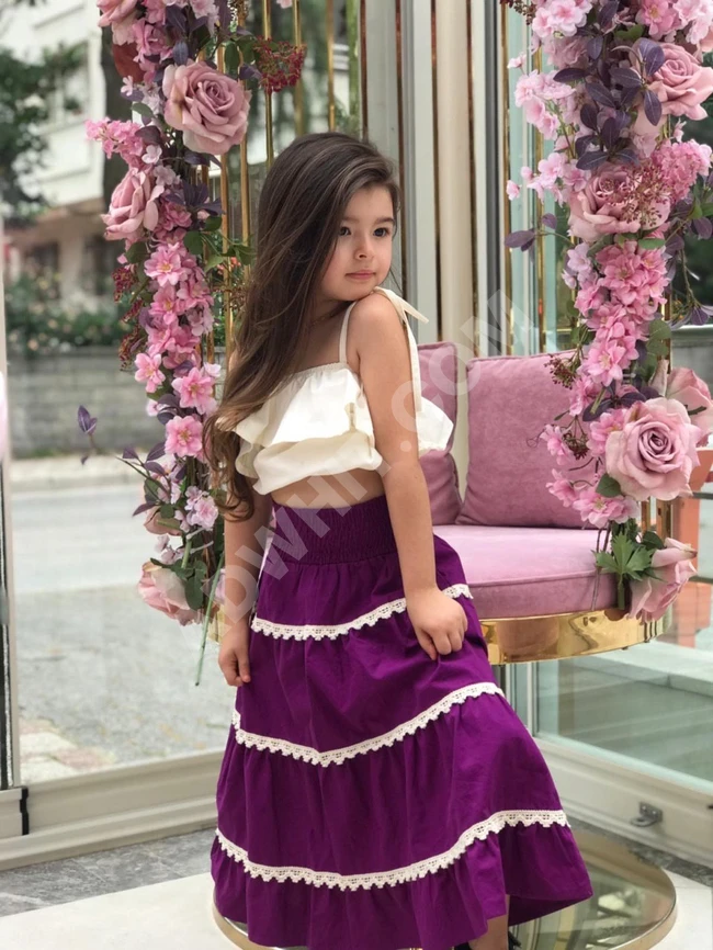 فستان بناتي بجميع الالوان وبسعر مغري 