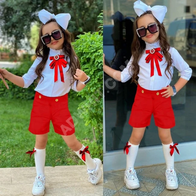 طقم بناتي ثلاث قطع