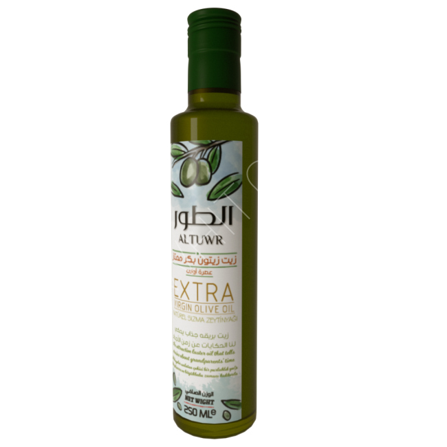 الطور 250 مل ( زيت زيتون بكر ممتاز / Extra Virgin Olive Oil عبوة زجاج )